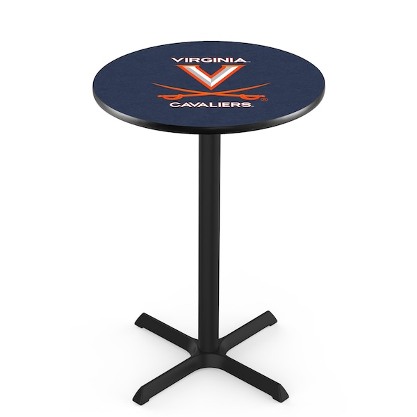 42" Blk Wrinkle Virginia Pub Table